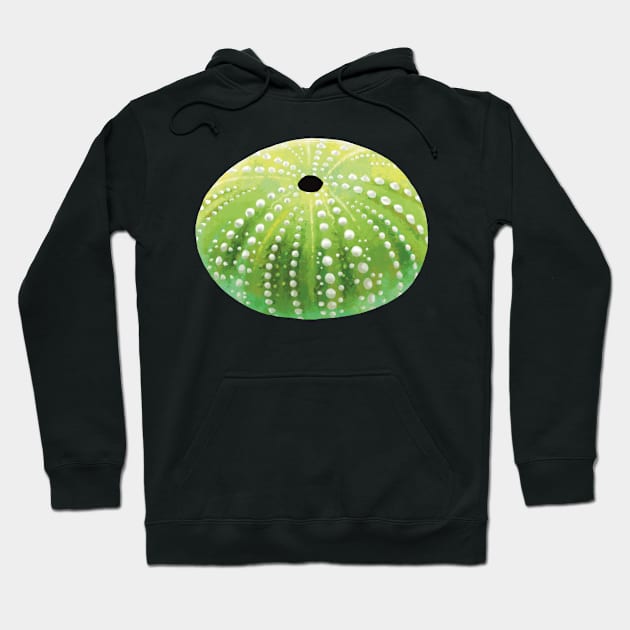 Green Sea Urchin Hoodie by Griffelkinn